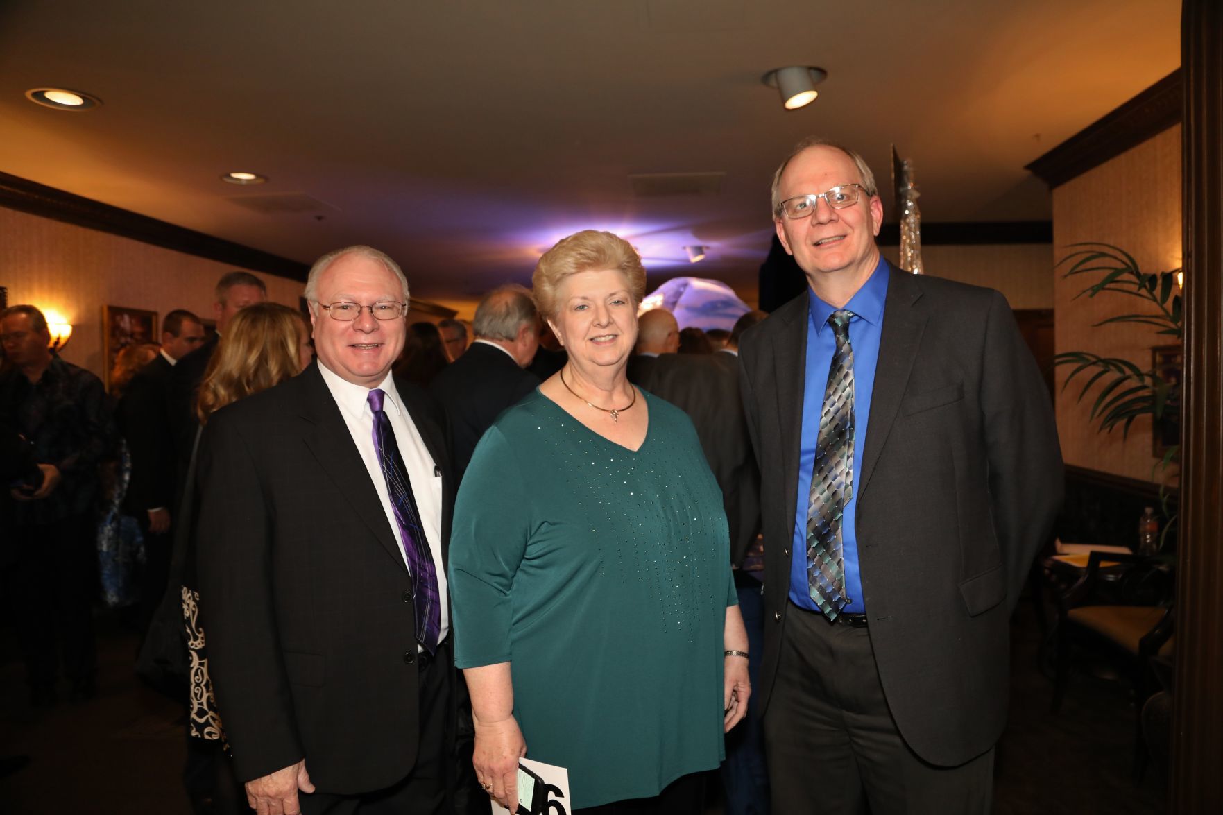 Michael and Judy Woodruff, Gary Huelsmann